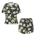 thumbnail image 4 of Lsque Flowers Women's Short-Sleeved Pajama Set - 2 Piece Soft and Lightweight Sleepwear Set-X-Large, 4 of 9