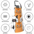 thumbnail image 5 of Kdxio Funny Cats Apron with Pockets Adjustable Kitchen Aprons for Men Women Waterproof Aprons for Cooking,Drawing,Crafting, Baking Household Cleaning, 5 of 8