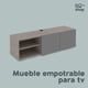 thumbnail image 5 of Mueble para TV The Shop, Panel Empotrable, 120 cm x 34 cm x 33 cm, MDF Resistente gris unitalla, 5 of 7