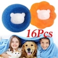 thumbnail image 1 of Pet Hair Remover,Hair Catcher Cat Dog Fur Lint Remover Clothes Filtering Ball Reusable Cleaning Ball Washing Machine Accessories(16Pcs,Orange), 1 of 7
