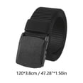 thumbnail image 3 of Lttoisl Durable Nylon Canvas Tactical Belt for Men, Heavy Duty Military Style Web Belt, Quick Release Metal Buckle, 47 Inch Adjustable Pant Strap for Work, Hiking, Outdoor Sports, 3 of 8