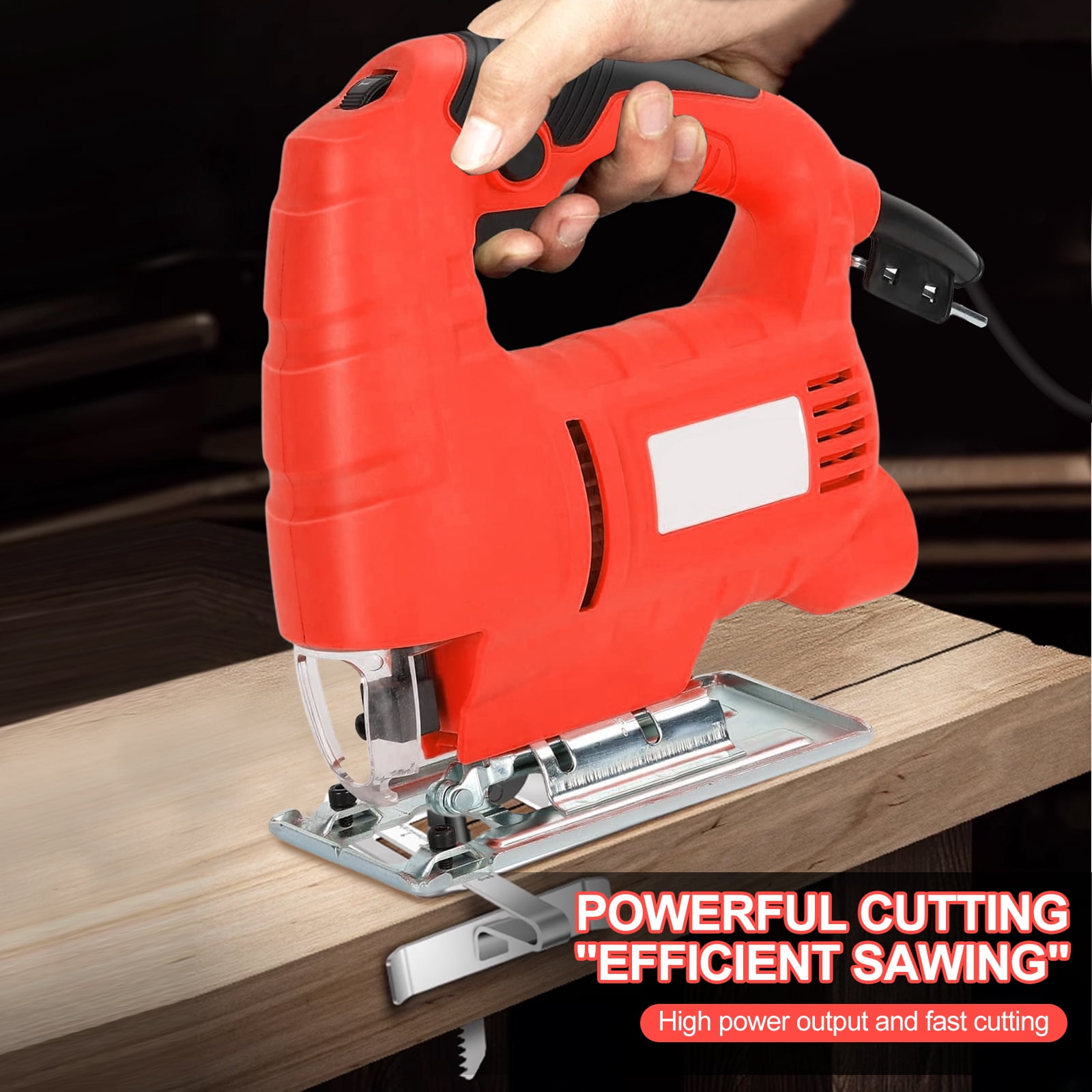 Victool 800W Jig Saw 6 Speed Adjustable Multifunctional Electric Jigsaw Woodworking Power Tool US 110V