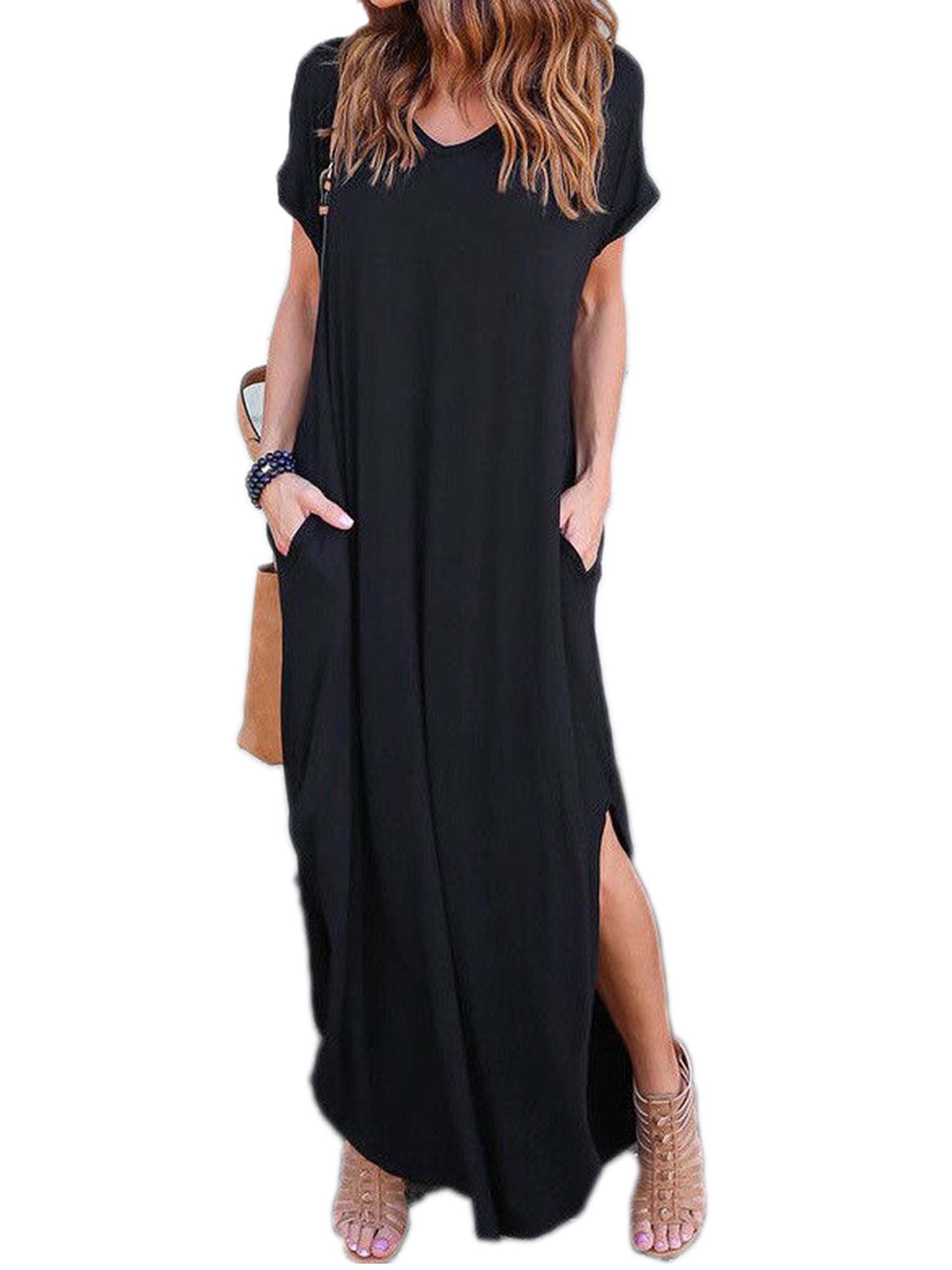 side split maxi dress