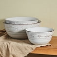 thumbnail image 5 of Pfaltzgraff Trellis Stoneware Serving Bowls Set of 3 White, 5 of 5