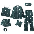 thumbnail image 1 of Xuewenshw Ensemble de Pyjama 7 Pcs Style Femme en Flanelle Chemise de Nuit, 1 of 3