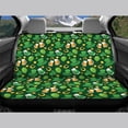 thumbnail image 3 of POLERO St. Patrick's Full Rear Bench Seat Covers for Car Interior Automotive, Comfortable Stretch Car Back Seat Cover Protectors Against Pet Fur, 3 of 4