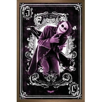 DC Comics Movie - The Dark Knight - The Joker Playing Card Wall Poster, 22.375" x 34", Framed