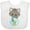 AA-White, variant on Inktastic Cute Cat, Little Cat, Kitty, Kitten, Fish Bowl Girls Baby Bib