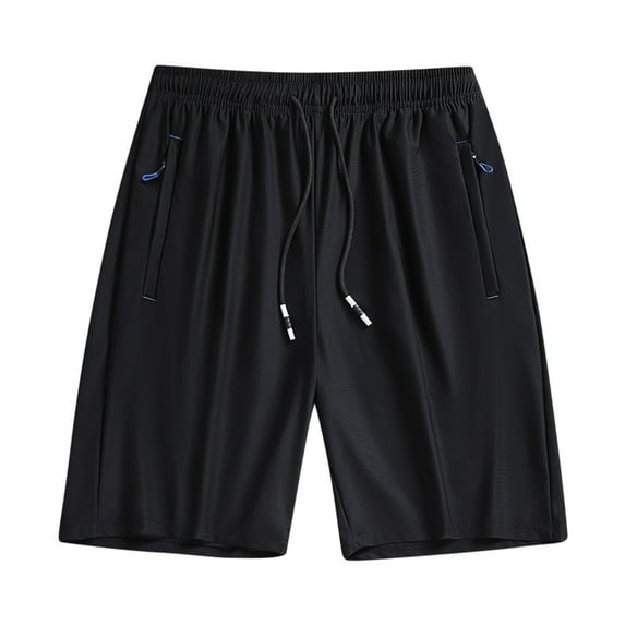 BELLZELY Mens Shorts Elastic Waistband Clearance Men Ice Silk Fitness Running Stretch Yoga Pant Soft Men's Cotton Yoga Sweatpants