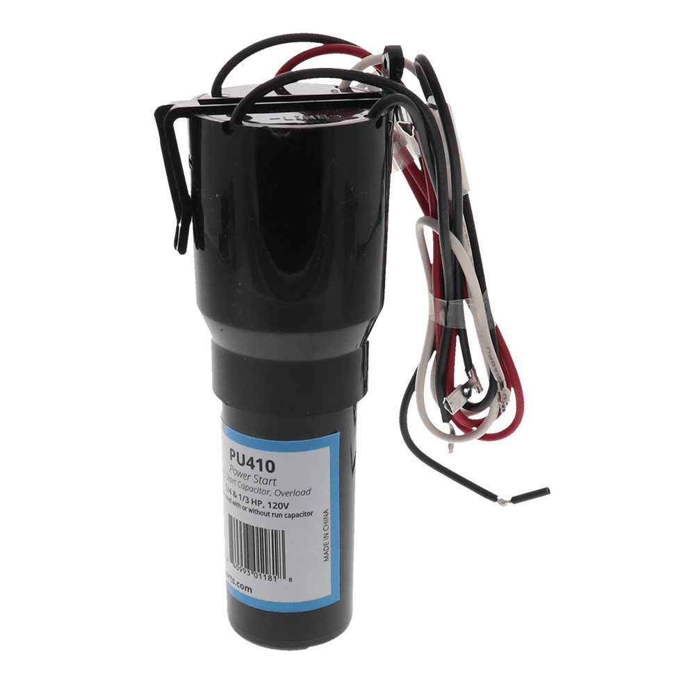 Powerstart, Hard Start Relay Kit, Start Capacitor, Overload, 120V, PU410