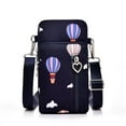 thumbnail image 1 of Factory Direct Crossbody Mobile Phone Bag Vertical Fabric Mini Small Bag Wrist Arm Mobile Phone Bag Three-Layer Coin Wallet, 1 of 7