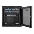 thumbnail image 4 of StarTech.com 12U 19" Wall Mount Network Cabinet, 16" Deep Hinged Locking IT Network Switch Depth Enclosure, Vented Computer Equipment Data Rack with Shelf & Flexible Side Panels, Assembled - 12U Vented Cabinet (RK12WALHM) - Rack enclosure cabinet - wall mountable - black - 12U, 4 of 8