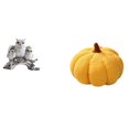 thumbnail image 1 of Escultura moderna de búho y calabaza, adorno de almohada para sala de estar, oficina, armario, mesita de noche, cama, dormitorio, sofá, cojín, decorac, 1 of 8