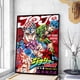 thumbnail image 4 of Pósteres adhesivos de papel blanco retro de JoJo Bizarre Adventure, pegatinas de pared para sala de estar, bar, cafetería, pósteres de juegos, decoración de pared, 4 of 4