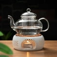 thumbnail image 3 of Ceramic Teapot Warmer Holder Base Tea Warmer Insulation Base Tea Coffee Water Warmer Candle Heating Base Holder Teaware, 3 of 5
