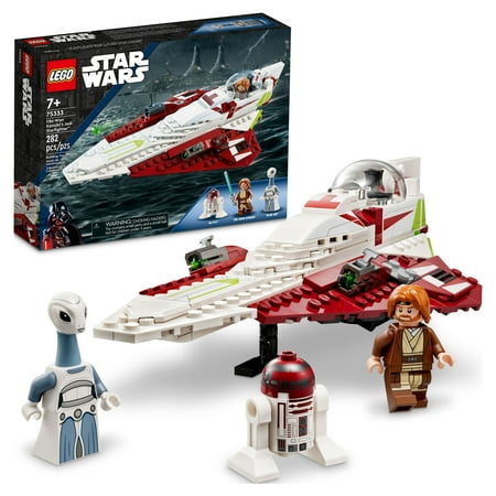 UPC: 0673419357531 | LEGO Star Wars Obi-Wan Kenobi’s Jedi Starfighter 75333 Attack of the Clones Building Set with Taun We Minifigure Droid Figure and Lightsaber Gift Idea for Grandchildren or Star Wars Fans Ages 7+