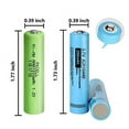 thumbnail image 2 of AAA ICR 10440 Rechargeable Li-ion Battery, Triple A 3.7V 350mah Cell for Flashlights 4pcs, 2 of 4