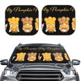 thumbnail image 2 of Vsdgher Pumpkin Pie Gnome Print Car Windshield Sun Shade, Reflective Sunshade Window Sunshade Sun Visor Protector Fit for Cars,Trucks,SUVs-Small, 2 of 6