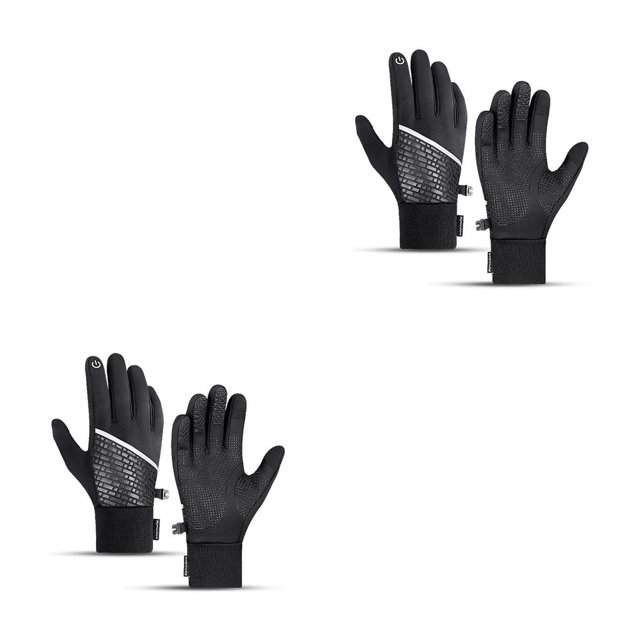 Eigraketly 1 par de guantes de ciclismo cálidos para exteriores impermeables pantalla táctil Unisex protectores de manos calentadores Camping ciclismo Type1 NO1 Eigraketly CBP182515