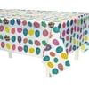 Colorful Plastic Easter Egg Table Cover 54 Inches x 72 Inches