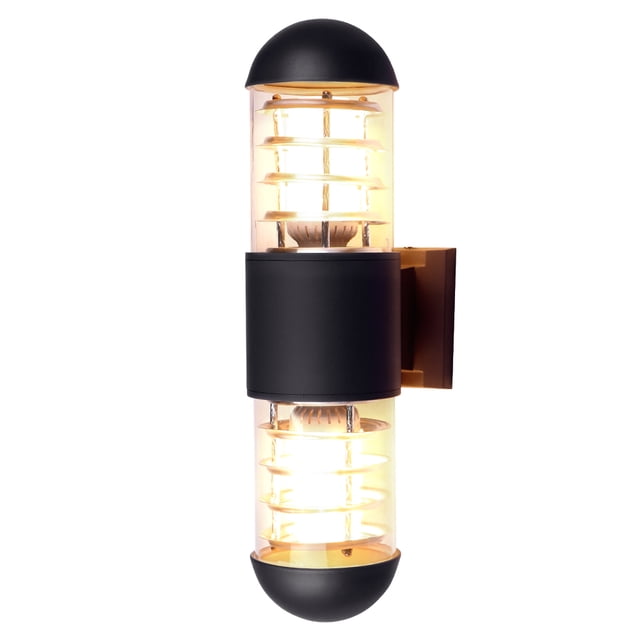 Pantalla De Plástico De Aluminio Resistente Al Agua De 24 W, Lámparas De Pared Led, Lámpara De Pared Ip65, Enchufe E27 Para Exteriores Yuarrent HA025434-02