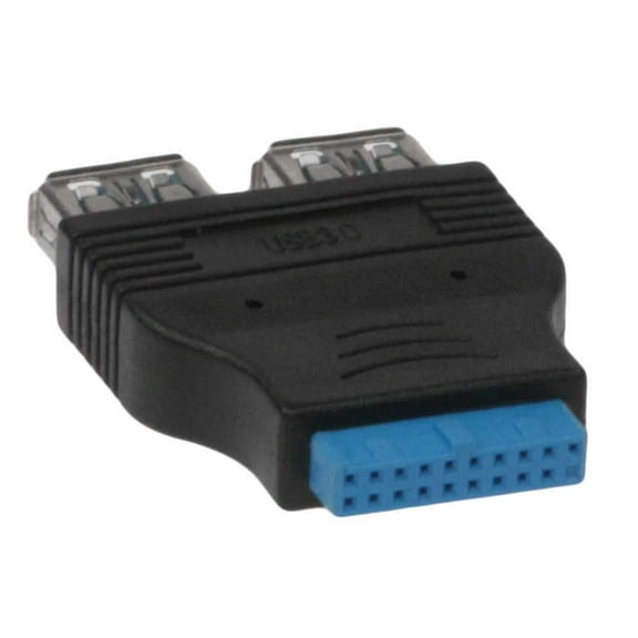 SF Cable 2-Ports USB 3.0 A Female to Motherboard 20-Pin Adapter