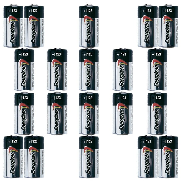 20x Energizer CR123A 123A DL123A Photo Lithium Batteries 3V 1500mAh