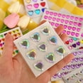 thumbnail image 3 of YAOMOBB Heart-shaped Sticker Self Adhesive 3D Faux Crystal Heart Sticker Perfect for DIY Scrapbooking, 3 of 7