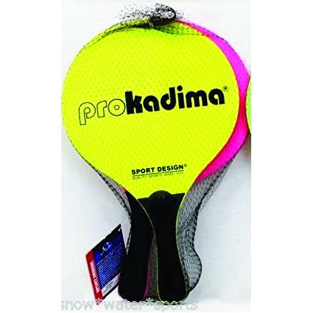 Pro Kadima Beach Paddles (Neon Pink/Yellow)