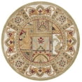 thumbnail image 2 of SAFAVIEH Classic Mordikai Abstract Wool Area Rug, Sage/Multi, 3'6" x 3'6" Round, 2 of 11