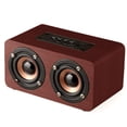 thumbnail image 1 of Altavoz combinado de madera Altavoz inalámbrico Bluetooth 4.2, altavoces estéreo con 2 bocinas, mini altavoces portátiles de música multimedia con calidad de sonido superior, 1 of 8