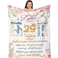thumbnail image 1 of LHSHID 29th Birthday Gifts for Women Best Gifts for 29 Year Old Women Birthday Gifts Blanket for 29 Year Old Female 29th Birthday Gift Ideas for Her Happy 29th Birthday 30"x40", 1 of 6