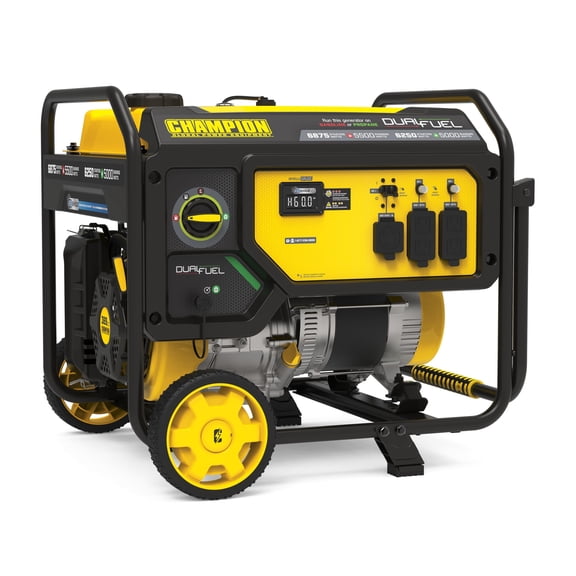 Champion Power Equipment 6875-Watt Dual Fuel Portable Generator with CO Shield