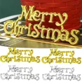 thumbnail image 2 of 10/1Pcs Merry Christmas Sign Ornaments Happy New Year Gold Sliver Xmas Letter Pendant for Home Tree Door Hanging Drop Ornament, 2 of 5