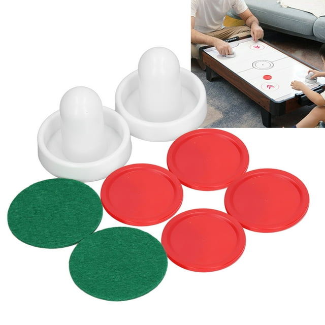 Accessoires de Poussoir de Hockey sur Air, 8 Pcs Rondelle de Hockey sur Air Robuste pour Tables de Jeu Type A,Type B