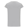 thumbnail image 5 of Blusa informal de manga corta con cuello en V para mujer de Umfun Fashion, color gris, talla 2XL, 5 of 5