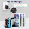 thumbnail image 3 of Joy Con Charging Storage Kit for Nintendo Switch & Switch OLED, Charging Dock for Switch Joy Con Controller with Game Cards Storage Rack, 3 of 5