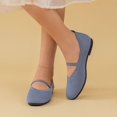 thumbnail image 5 of Vibrex Womens Mary Jane Flats Adjustable Strap Lightweight Breathable Shoes for Work & Daily Walking Round Toe Casual Mesh Ballet Flat Shoes, 5 of 6