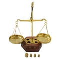 thumbnail image 3 of diollo Apothecary Scale&nbsp;Vintage Brass Weight Scale Home Décor Antique Weight Balancing Scale Taraju 5 Inch, 3 of 3