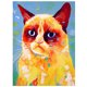 thumbnail image 1 of 5d diamante decoración de la sala de estar pintura diamante pintura punto de cruz etiqueta de diamante completo pintura de diamante (5D pintura de diamante gato 30*40 cm, 1 of 4