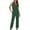 Green, variant on MuZeFu 2 Piece Sets for Women Summer Pants for Work Women's Summer Solid Color Sleeveless V Neck Top + Casual Pants Suit Set Two Piece Set