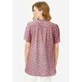 thumbnail image 2 of Woman Within Plus Size Pintucked Half-Button Tunic, 2 of 6