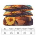thumbnail image 2 of 3 Pcs Soft Bedding Set, Includes 1 Duvet Cover with Zipper And 2 Pillow,Shams Highland Cow with Sunflowers Twin(86"x70"), 2 of 8