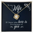 thumbnail image 3 of To My Wife If I Know What Love Is Infinity Knot Necklace Message Card, 3 of 17