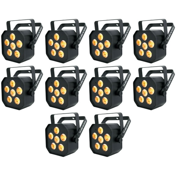10 Chauvet DJ EZLink Par Q6BT ILS RGBA Bluetooth Rechargeable Par Wash Up-Lights