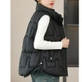thumbnail image 6 of CYRBOKO Puffer Vests for Women, Full Zip Sleeveless Thermal Lightweight Winter Clothing Black Size L, 6 of 9
