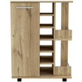 thumbnail image 1 of TUHOME Bar Cart Engineered Wood Bar Carts in Beige, 1 of 7