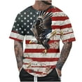 thumbnail image 3 of CFLVAEK Fourth of July T Shirts for Men Big and Tall Short Sleeve Tshirt Novelty American Flag Graphic Tees Loose Fit Round Neck T Shirt XXXXXL, 3 of 6