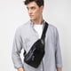 thumbnail image 1 of Mochila cruzada, bolso de pecho, mochila de senderismo, bolsa multiusos con correa, orificio para auriculares, plegable, portátil, nailon resistente, para viajes, para gimnasio,topliu, 1 of 8
