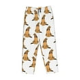thumbnail image 4 of Naloa German Shepherd Dog Print Women’s Ultra-Soft Comfy Pajama Lounge Pants with Pockets & Drawstring, 4 of 8